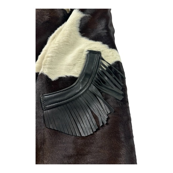 RRL Ralph Lauren Cowhide Women's Metal Button Fringe Western Jacket Size 2 NWT - Picture 7 of 10